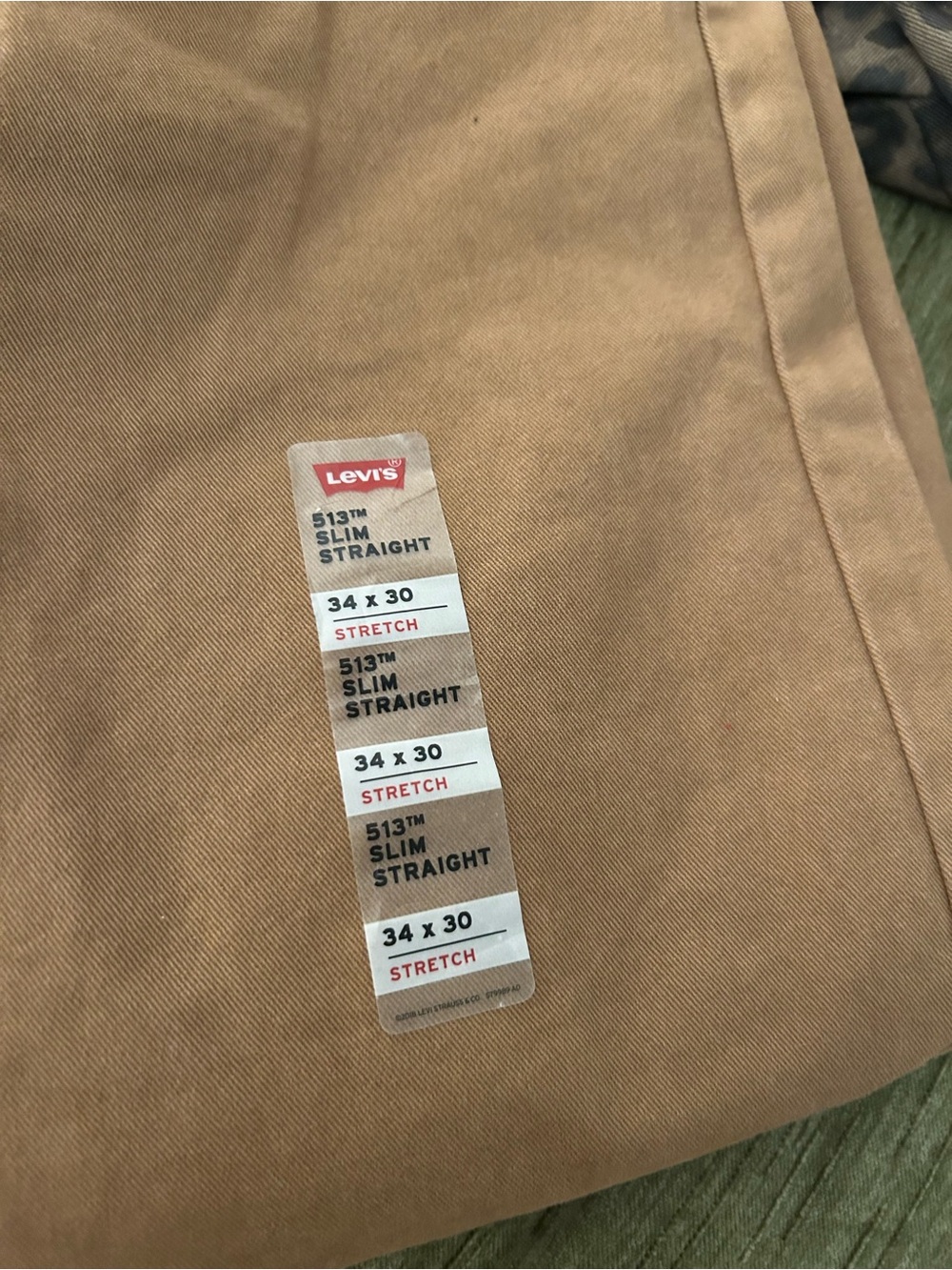 Levi's khaki brown 513 Slim Straight Pants